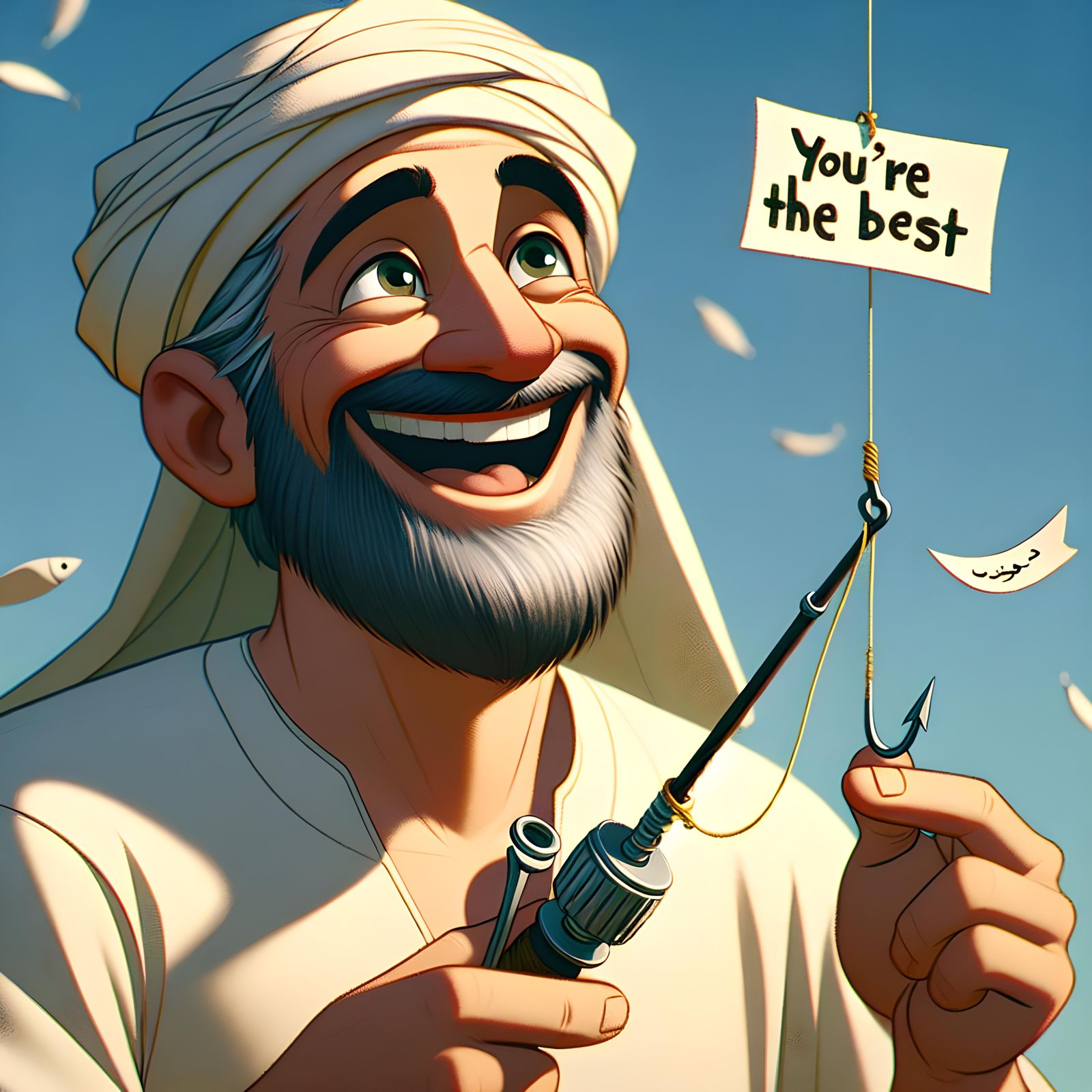 Fisherman's Unexpected Catch: A Heartfelt Compliment