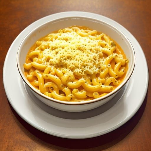 Delicious Macaroni and Cheese Still Life