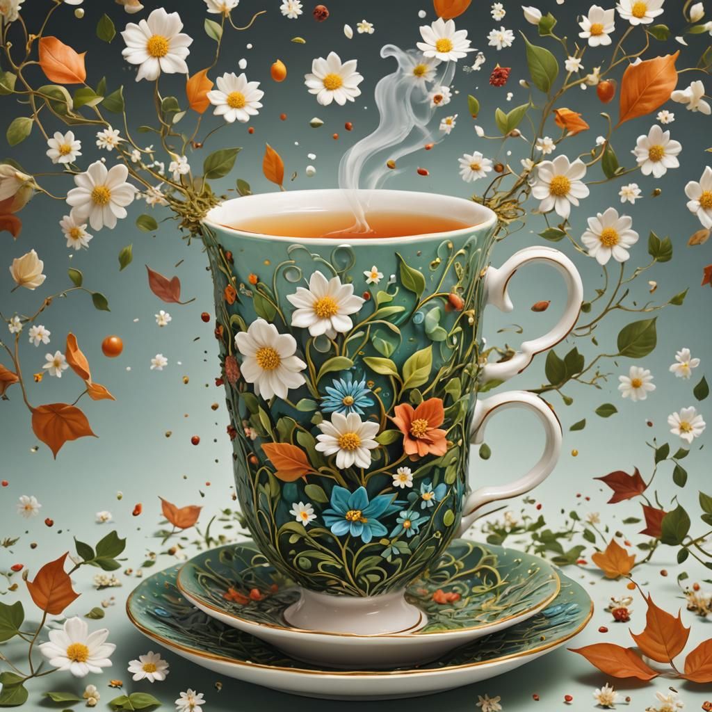 Seasons in a Teacup: Whimsical Surrealism