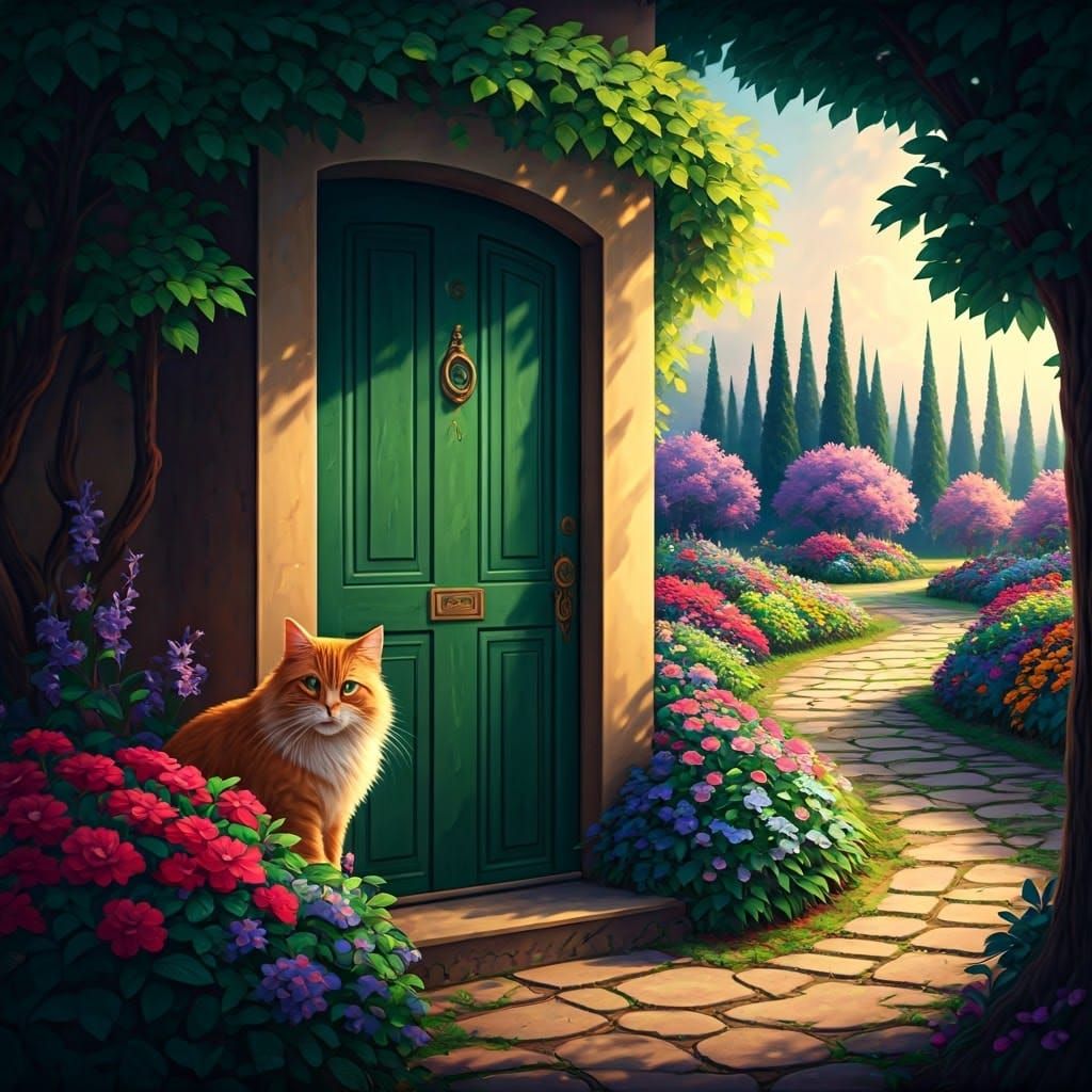 Enchanted Estate with Ginger Cat