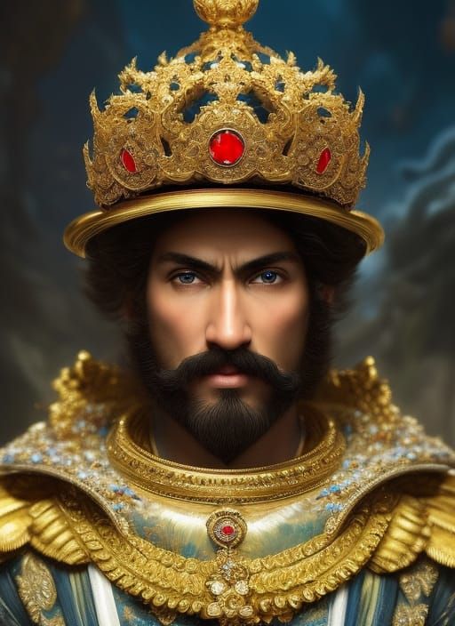 Hyperrealistic Super Mario Portrait in Van Gogh Style