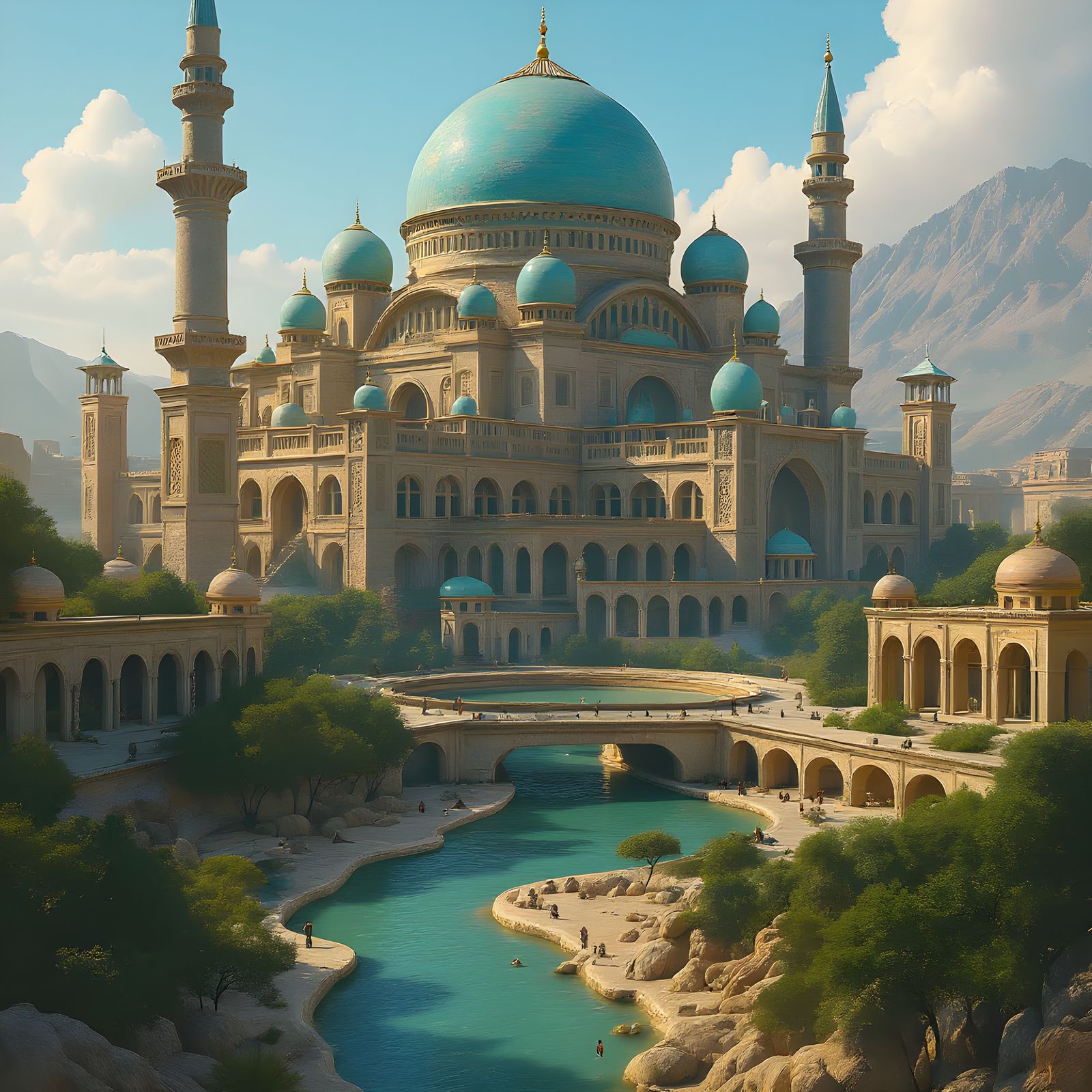 Turquoise Royal City in Ancient Persia