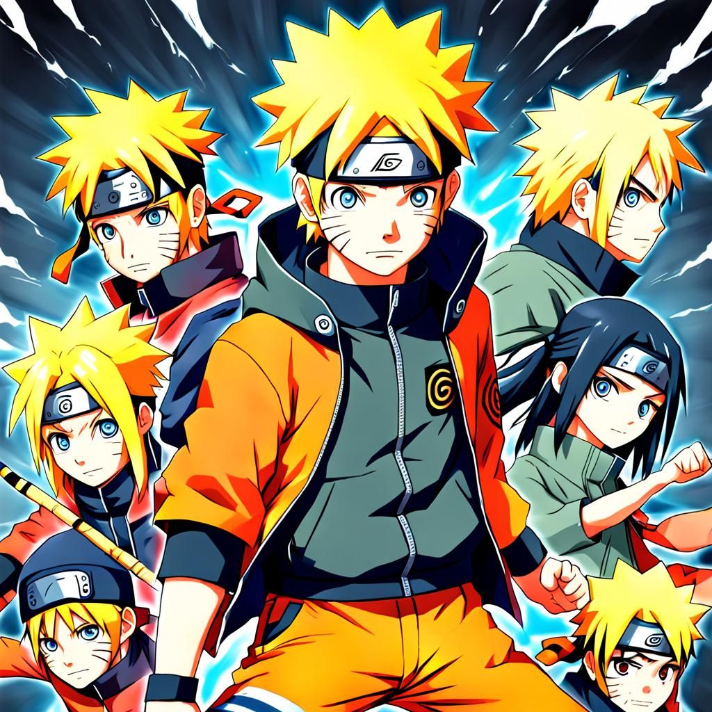 Naruto in Manga Style