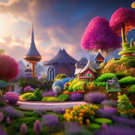 whimsical fairy garden