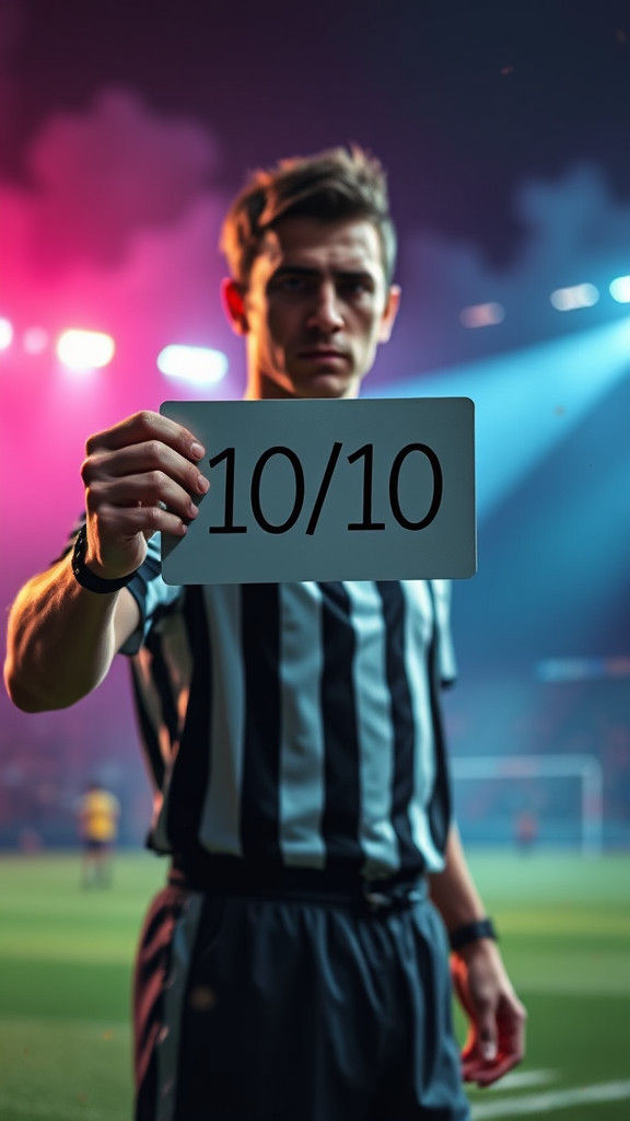 Referee Scorecard in Detailed Matte Painting Style