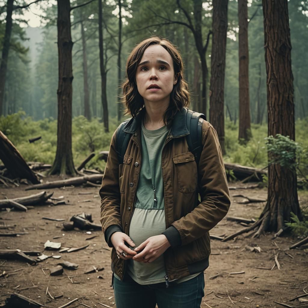 Elliot Page Pregnant: Cinematic Film Still