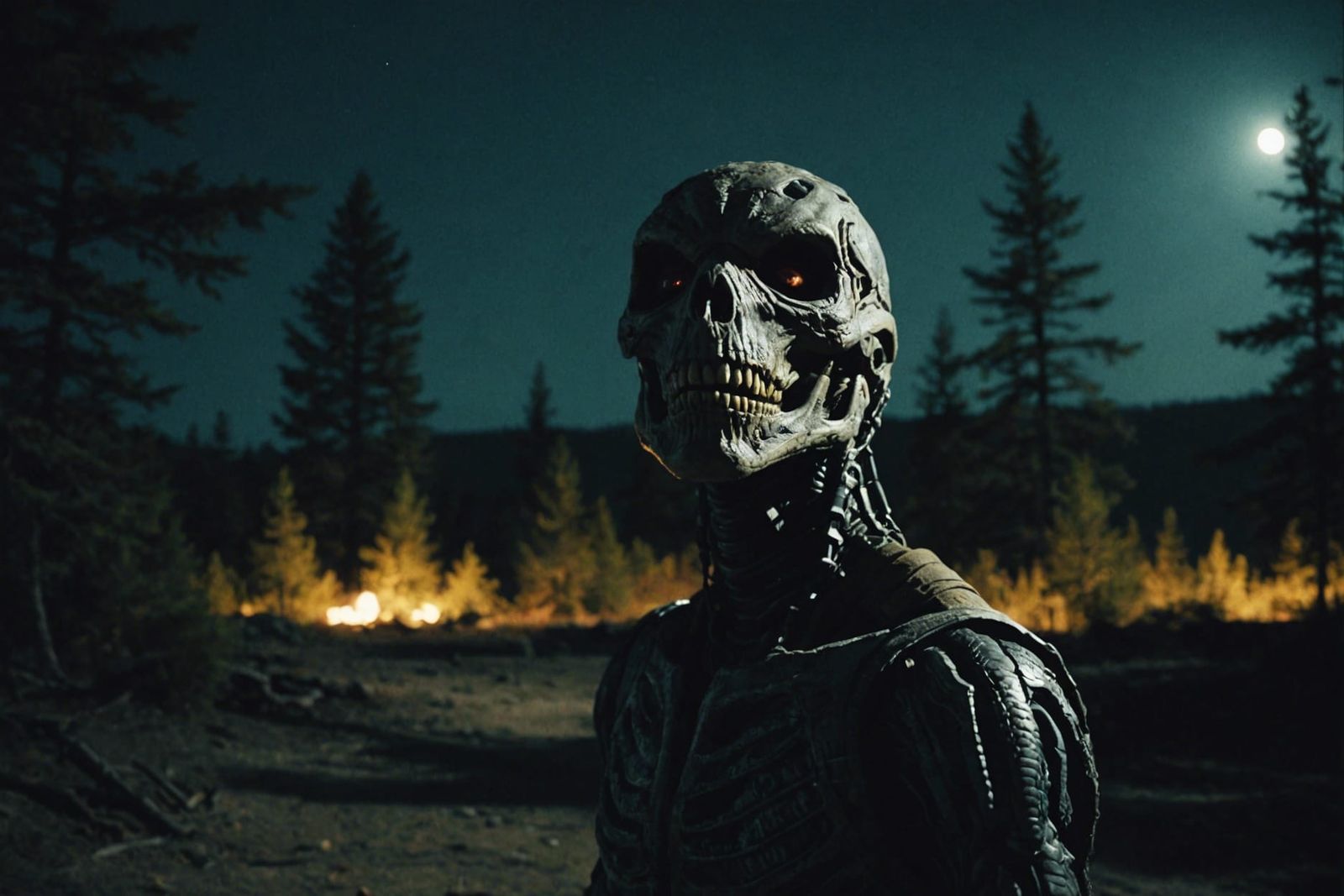 Cinematic Film Still of a Scary Good Night