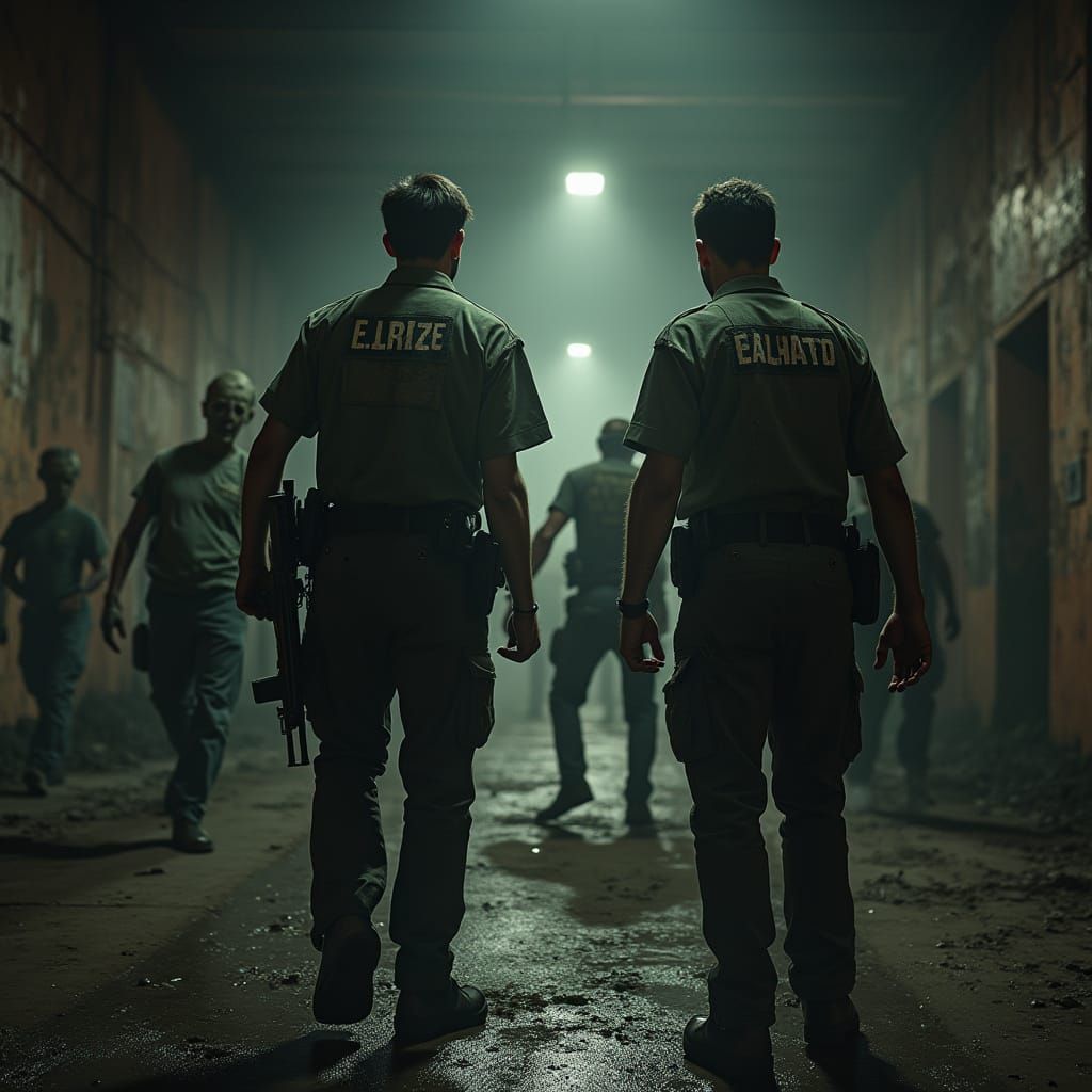 Security Guards Battle Undead in Abandoned Warehouse