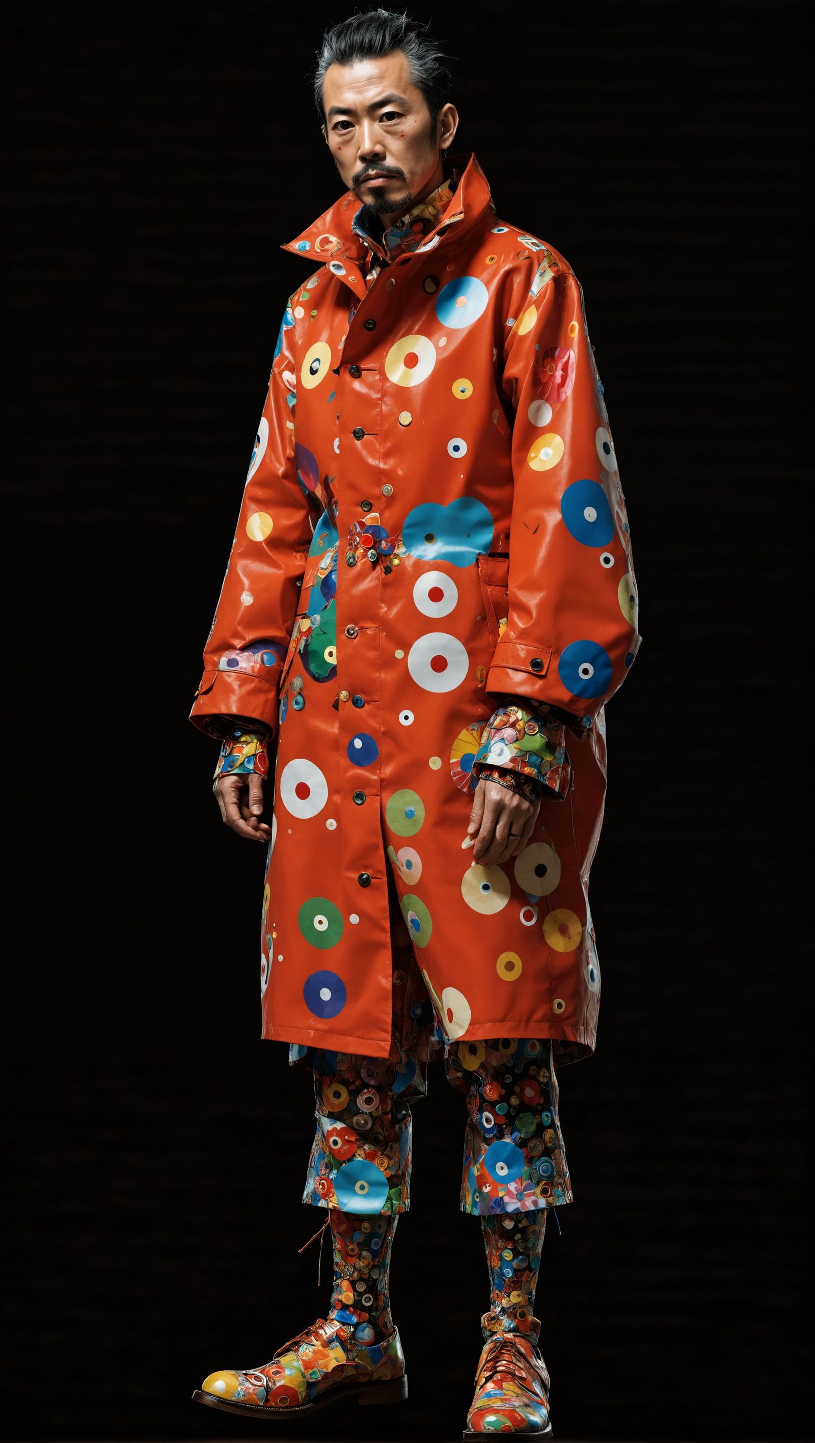 Man in Avant-Garde Maximalist Fashion