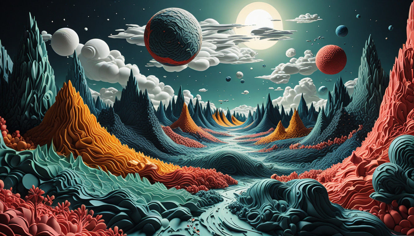 Cosmic Genesis Unfolds in Stunning 8K Surrealism