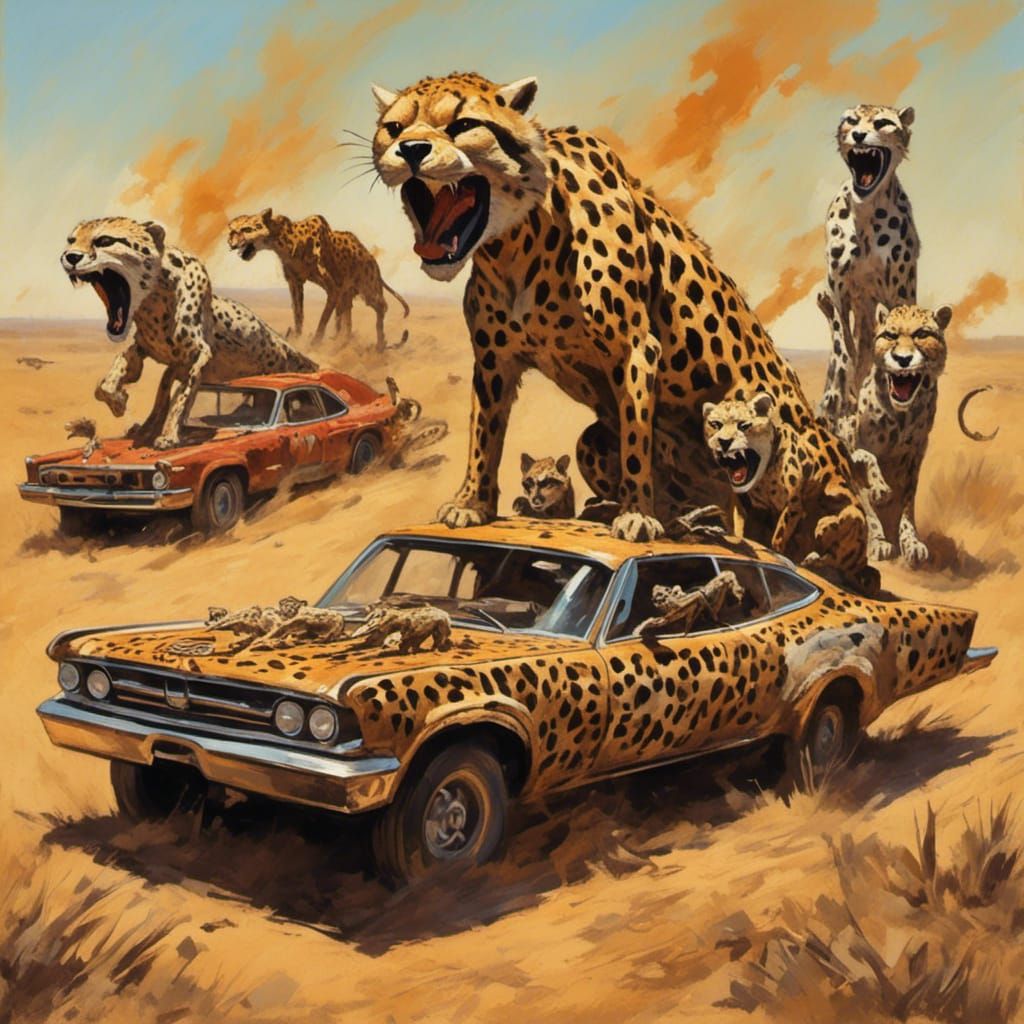 Cheetah Cars in a High-Speed Death Race