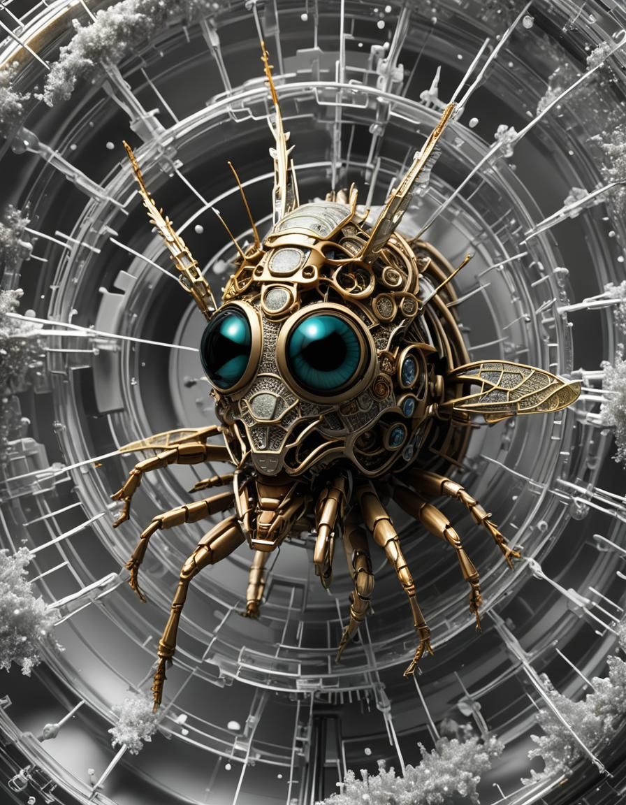 Hybrid Creature in Gene Lab: Hyperrealistic Digital Art