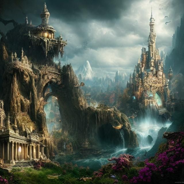 Epic Cinematic Wonderland Scene