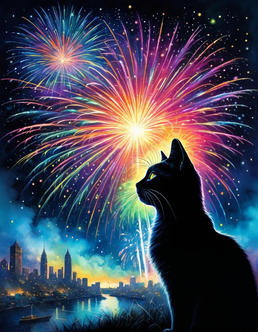 🎇 Watching the Fireworks Show 🎇