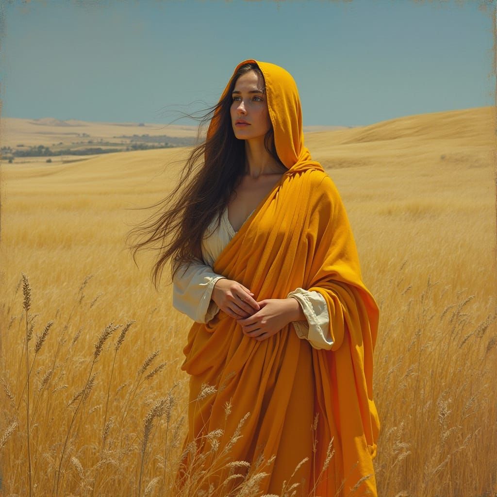 Hebrew Woman in a Wheat Field