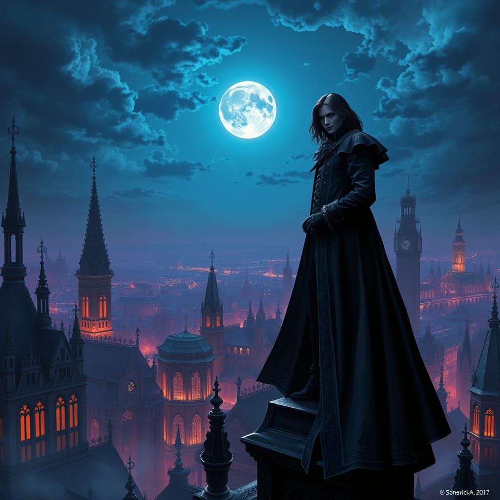 Dark Victorian Alucard Stands atop Gothic Osnabrück 2025