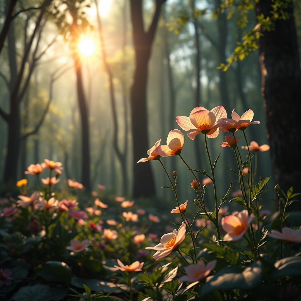A Blessed Morning of Blooming Wonders in Enchanted Woods