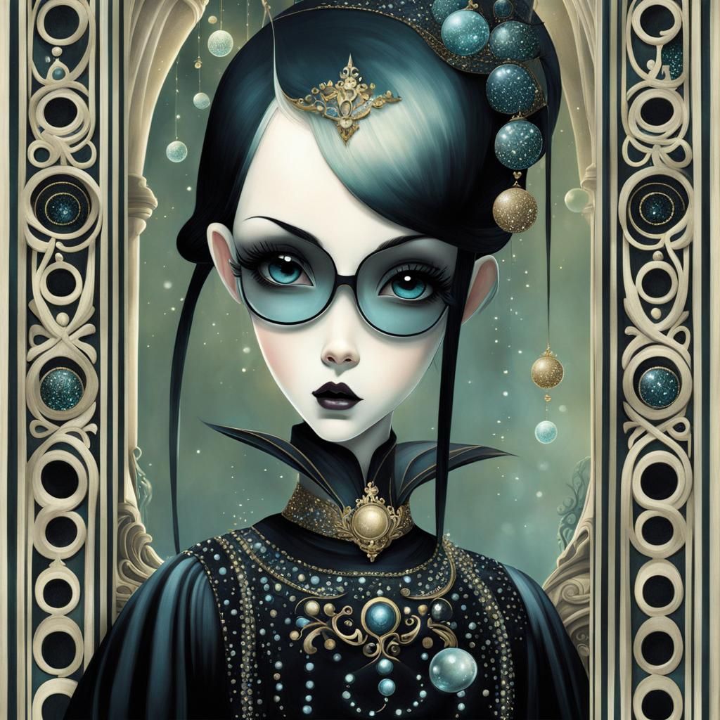 Chibi Princess Dancing in Fairytale Castle