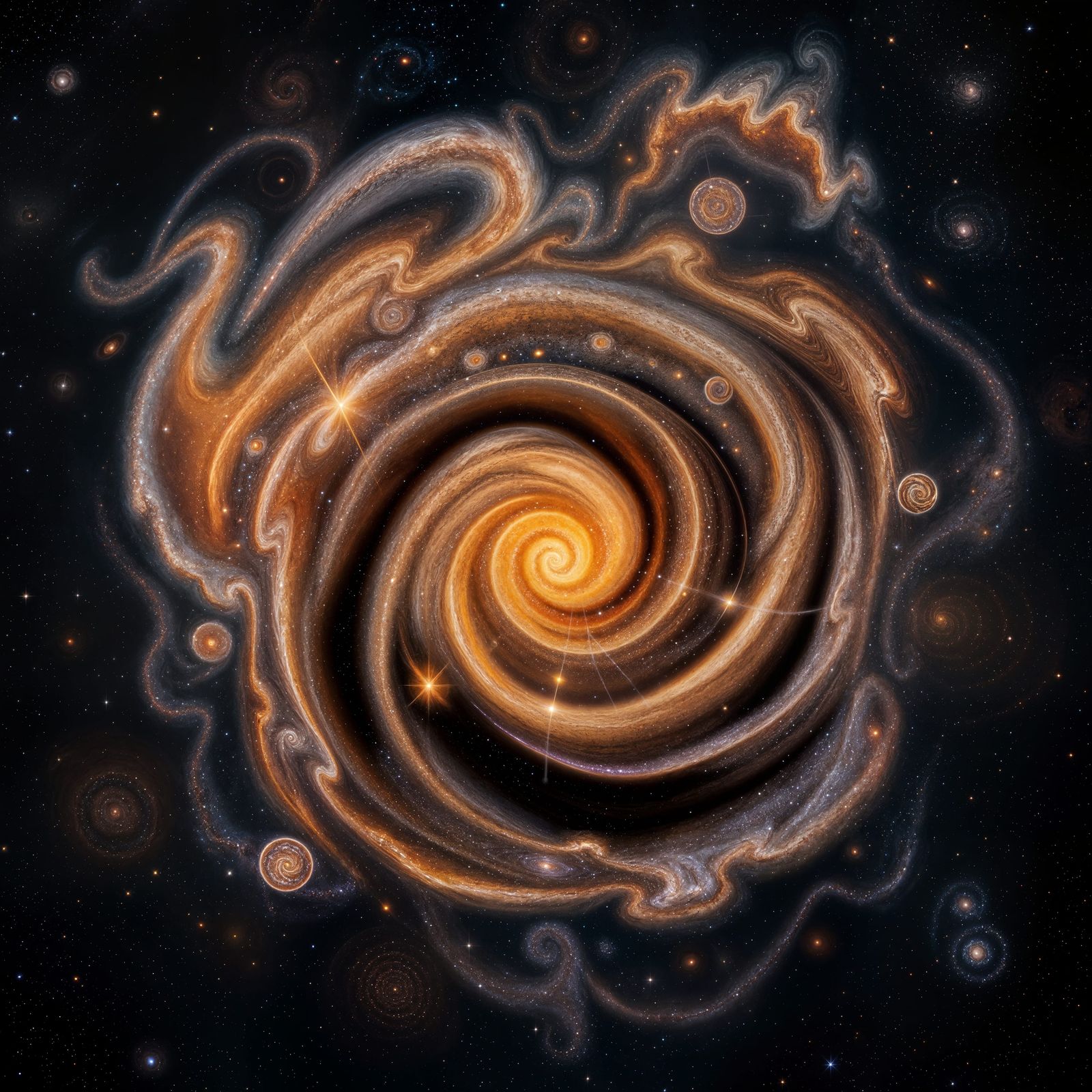 Cosmic Coffee Cup with Galaxy Swirl