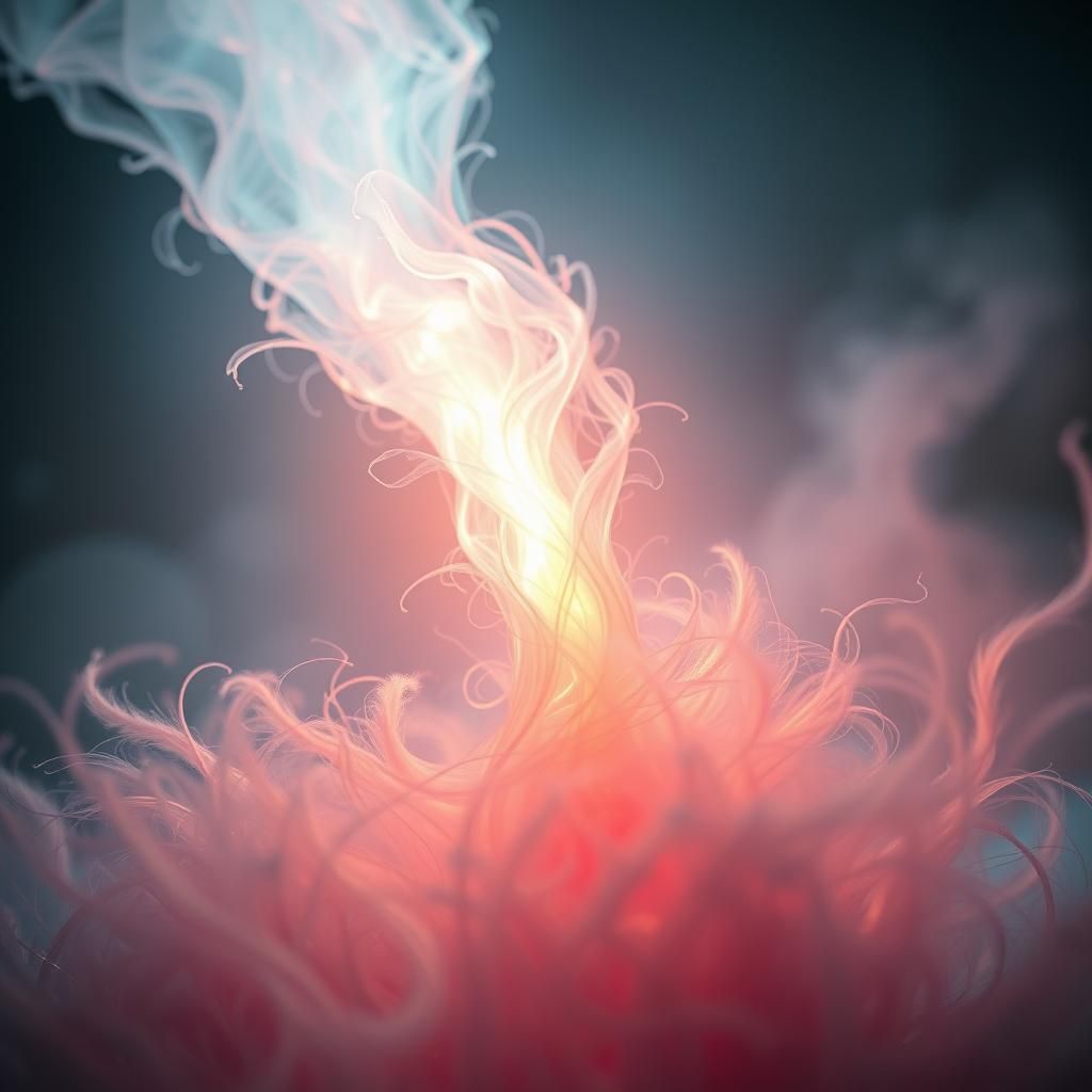 Ethereal Light Source with Luminescent Glow as Digital Art