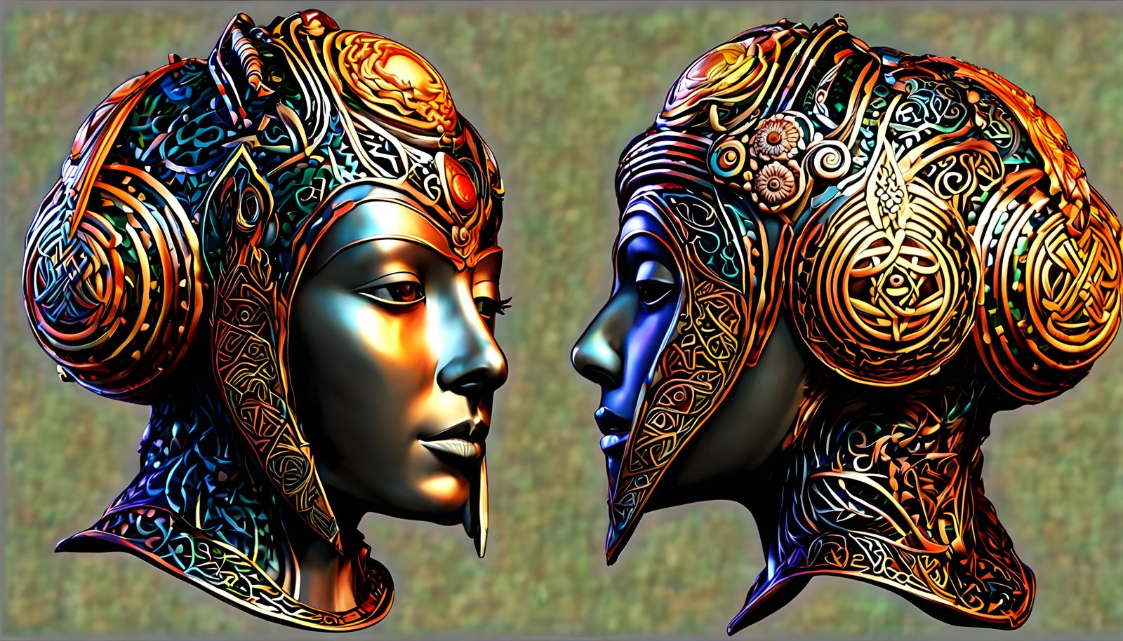 Celtic Anthropomorphic Tasmanian Devil in Quantum Harmony