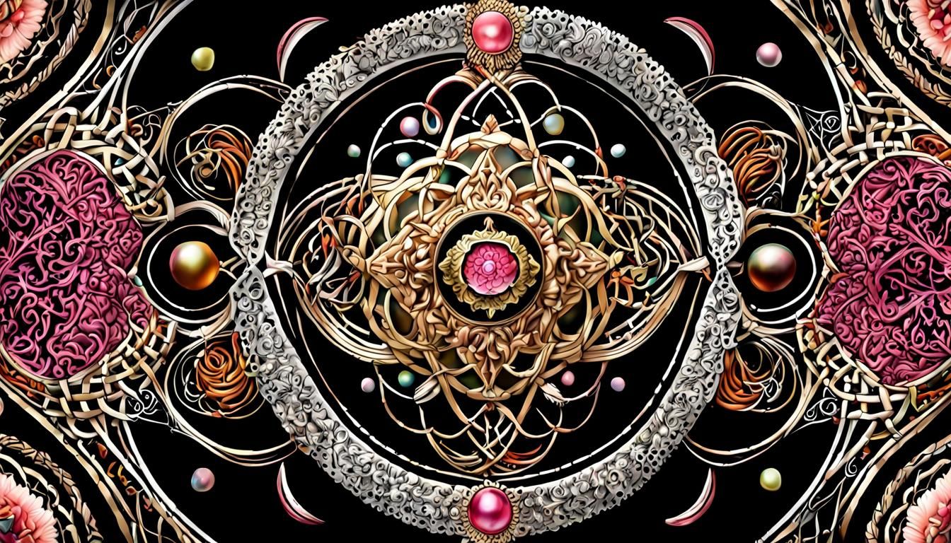 Anthropomorphic Tasmanian Devil Portrait with Celtic Designs