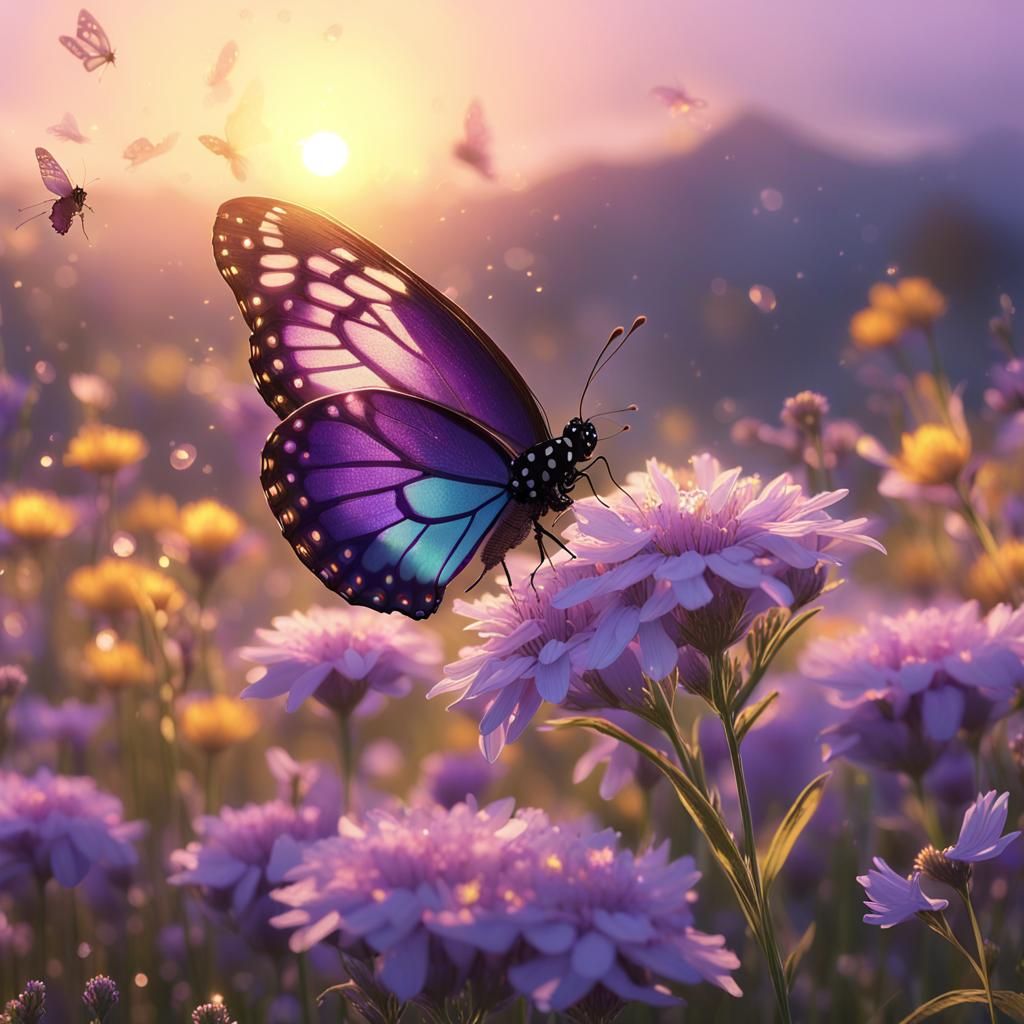 purple butterfly