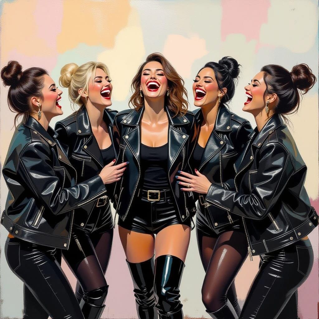 Female Prison Guards in Leather Jackets Laugh in Maximalist ...