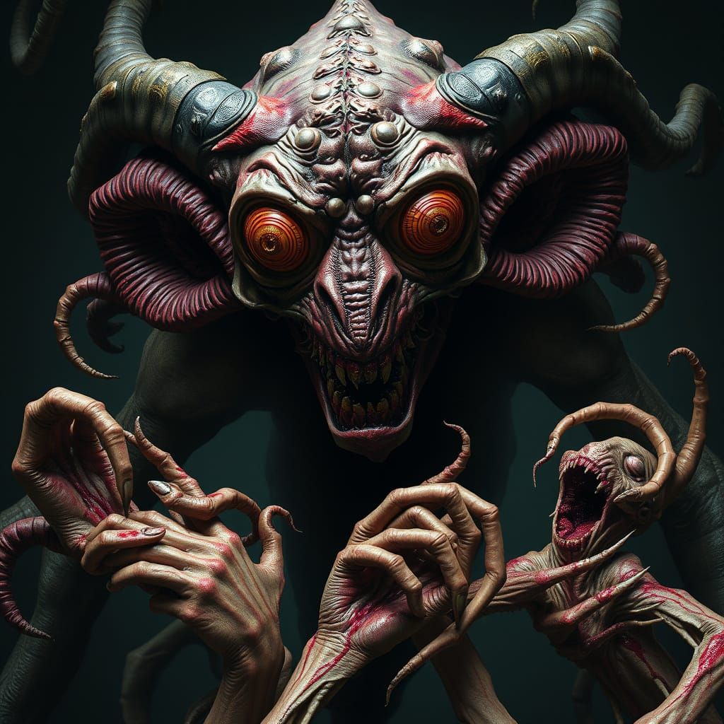 Hyper-Realistic Demon in Eldritch Horror