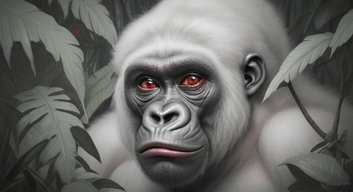 albino gorilla