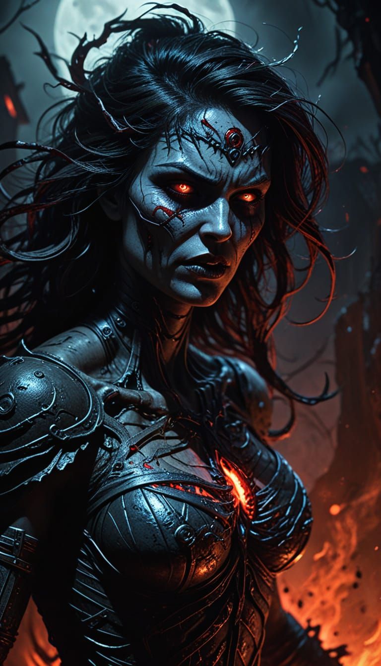 Lunatica Runs: Dark Fantasy Comic Book Art