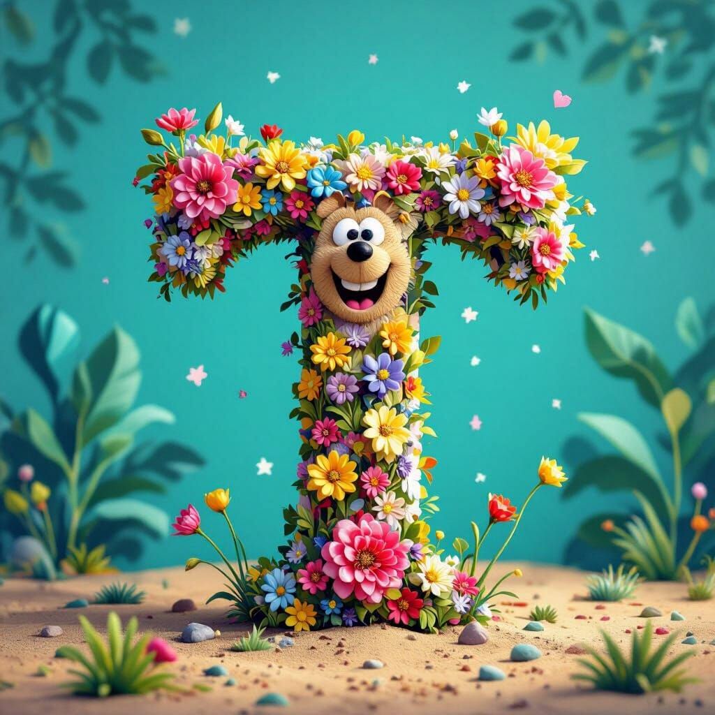 Playful Letter T Design