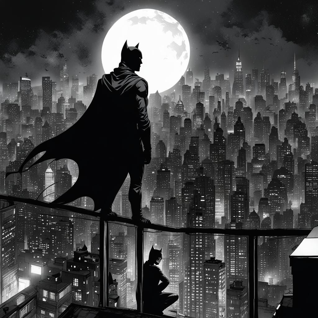 Catwoman and Batman Face Off in Gotham