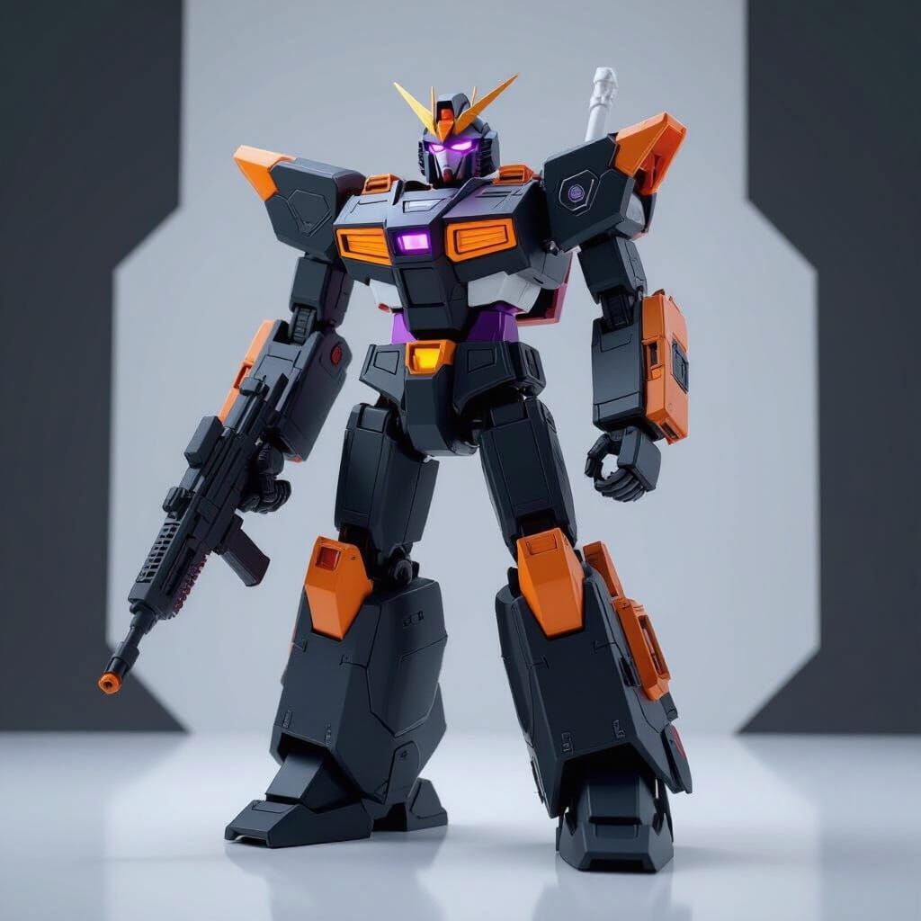 Sleek Voltes V Robot for 3D Printing in Solid Colors