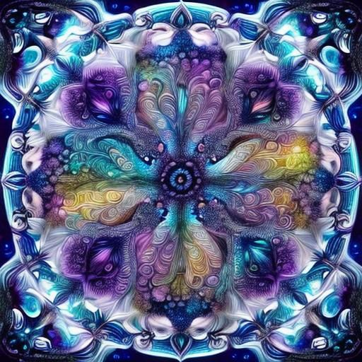 Amethyst Starling in Flight: Crystal Art