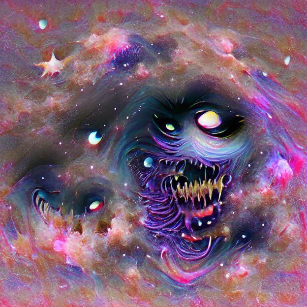 Abstract Cosmic Horror Image