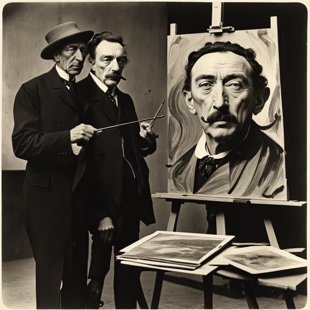 Stupid photo:Salvador Dali sells his portrait at auction