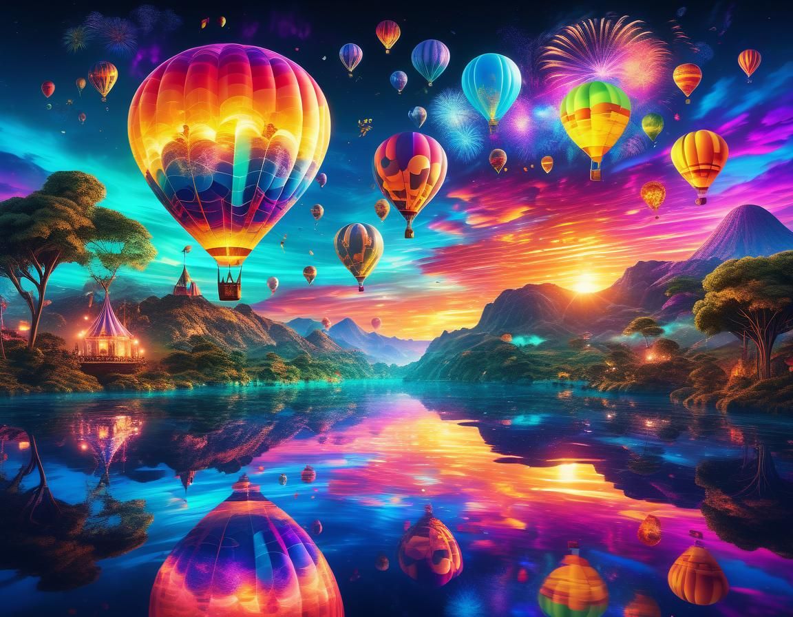 Balloon Sunset
