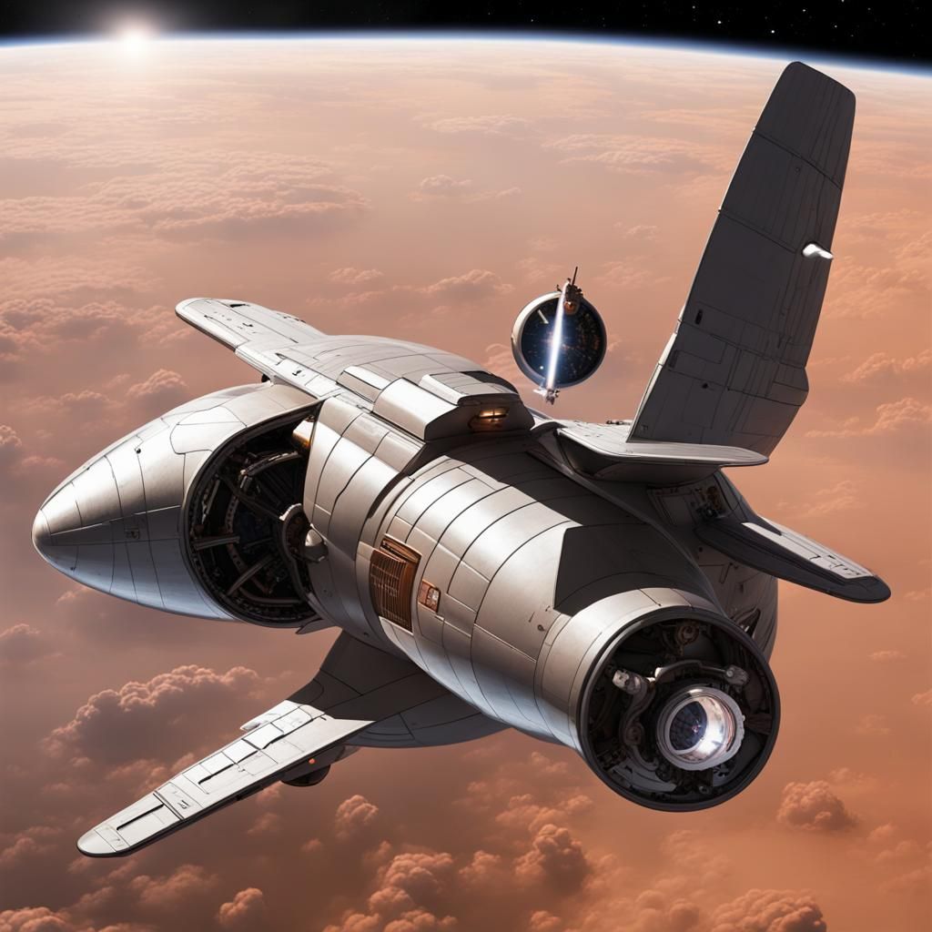 Liberator Light Freighter in Space Pursuit