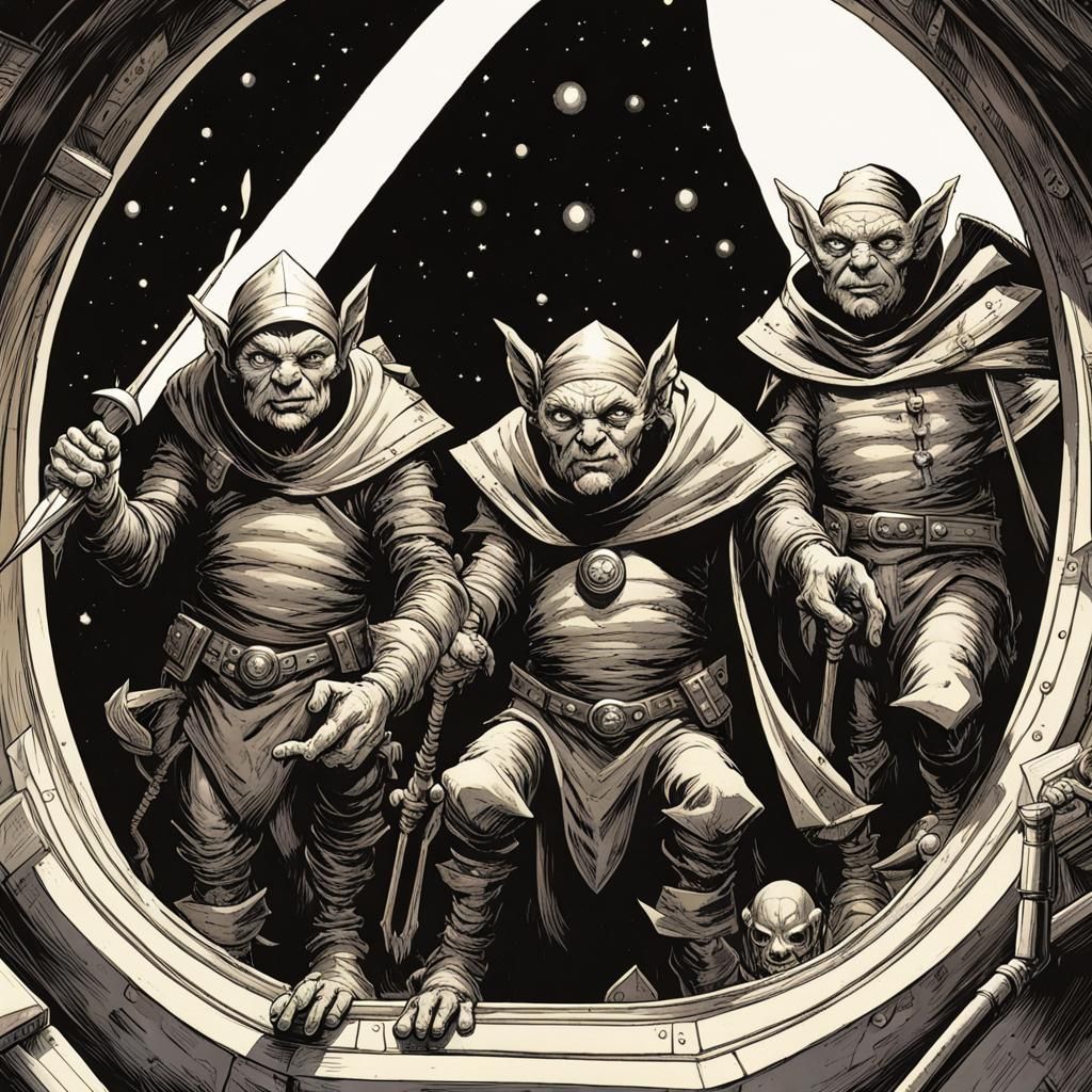 Goblins in Space: Comic Book Art