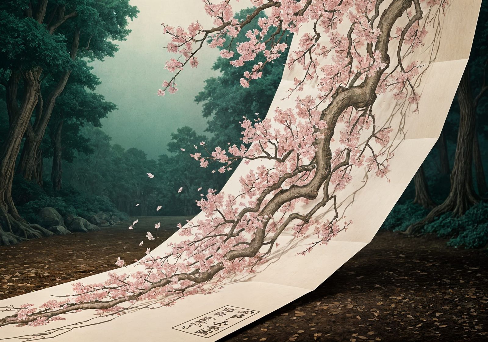 Japanese Art Blooms to Life from Parchment