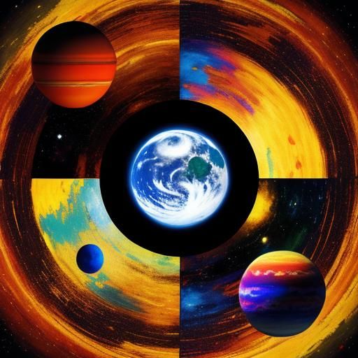 Abstract Planets in Complementary Colors