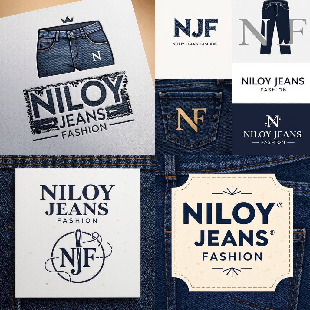 Niloy Jeans Fashion Logo Designs for Apparel