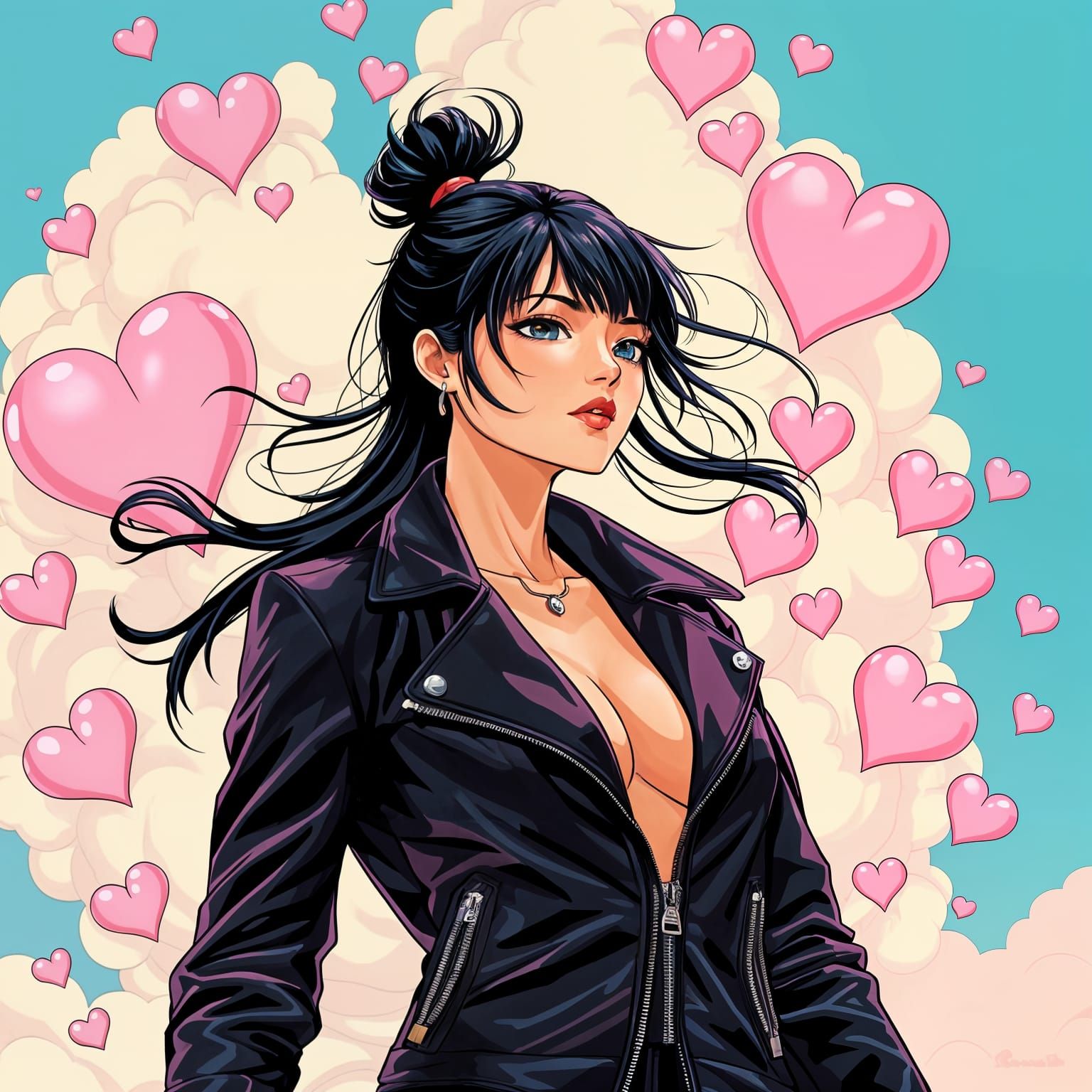 Love Bomber in Neon Color Palette