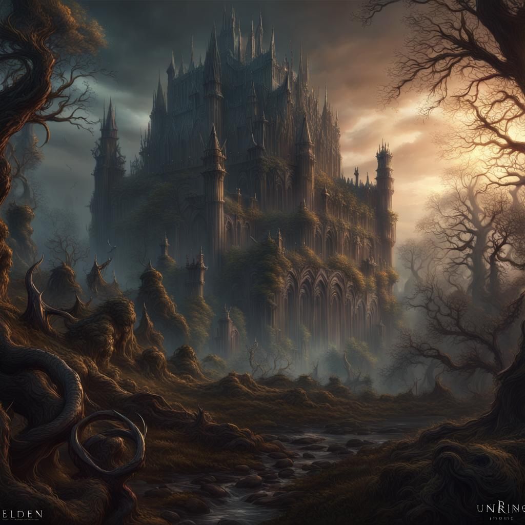 Elden Ring Landscape in Hyperrealistic Digital Art