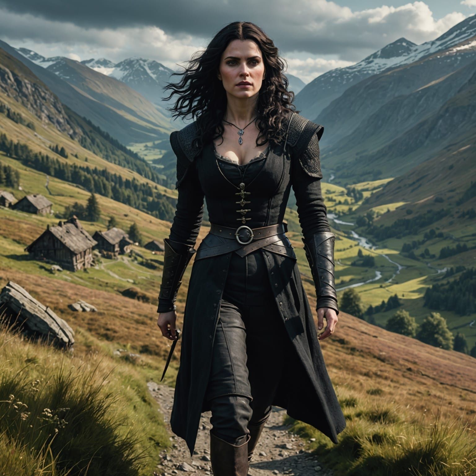 Yennefer of Vengerberg in Highlands: Fantasy Art