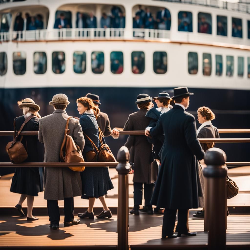 Titanic Boarding: Professional Photography with Bokeh