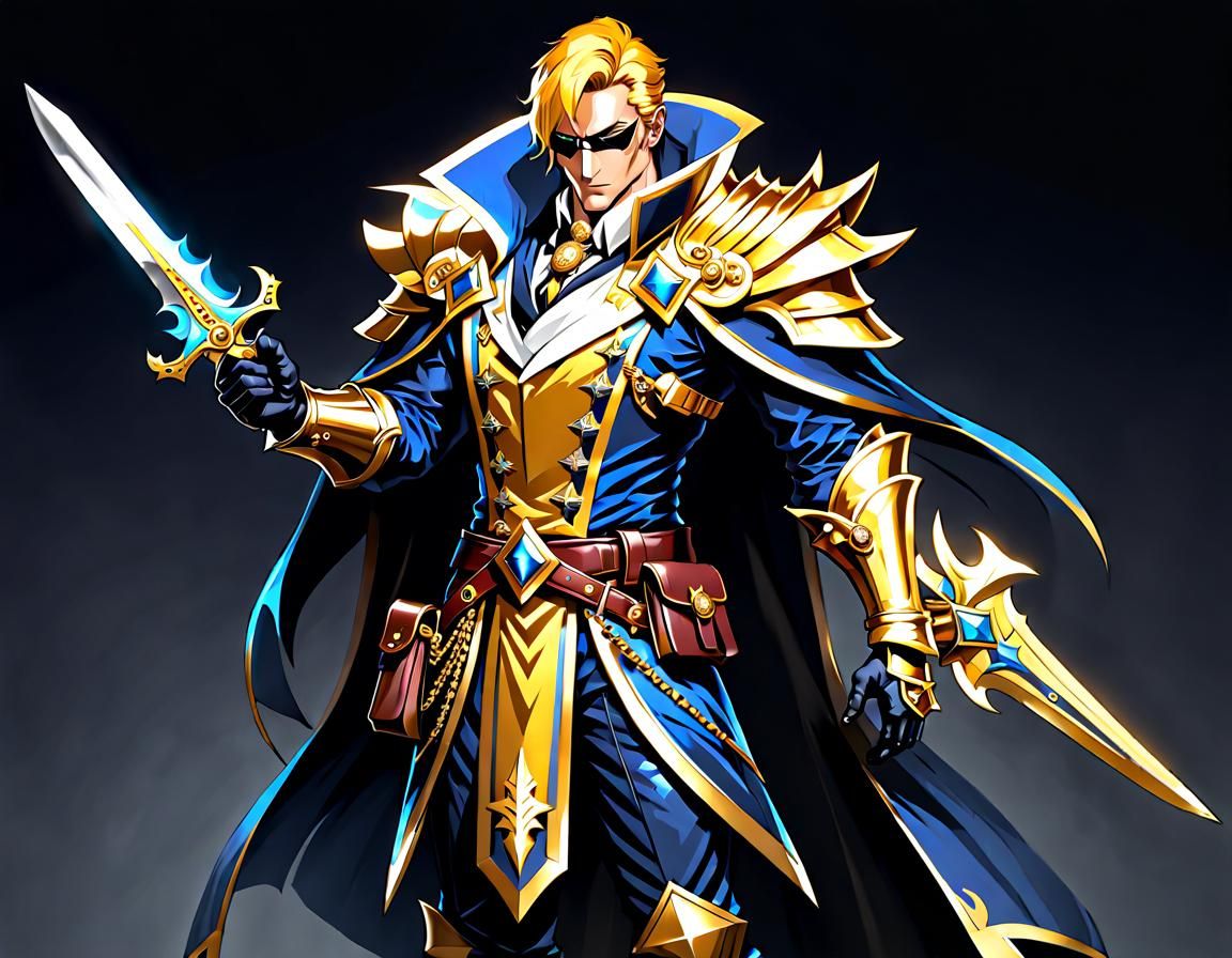 Flamboyant Master Thief with Golden Daggers