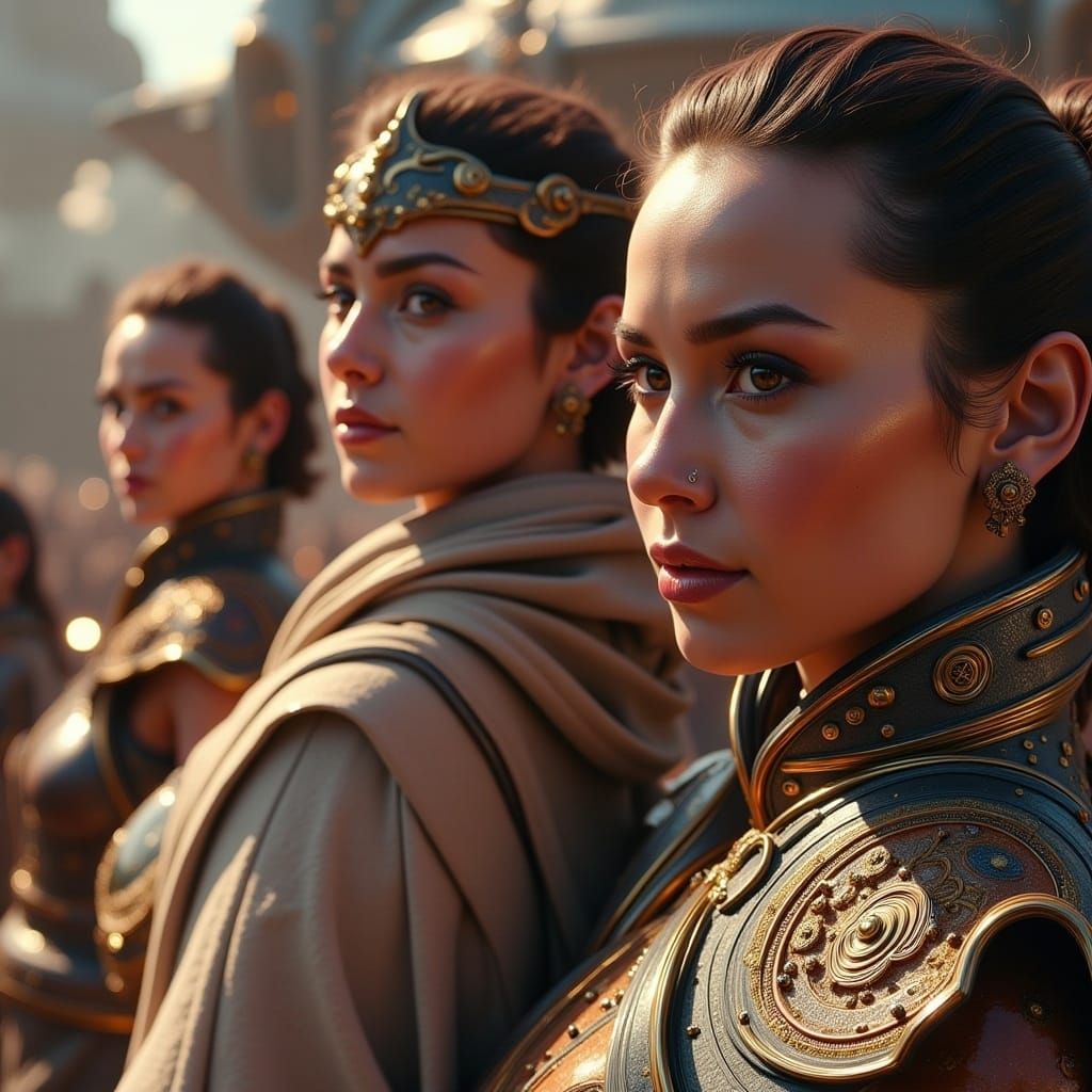 Star Wars Princess with Rebels in Rococo Style