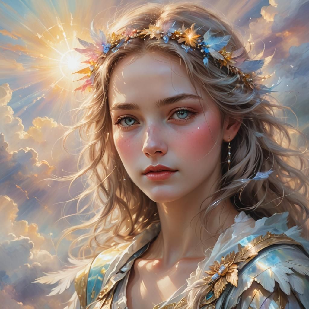 Ethereal Portrait of Tamblina in Divine Light